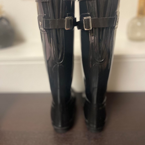 Hunter Adjustable Back Gloss Waterproof Rain Boots (Women) - Picture 3 of 4